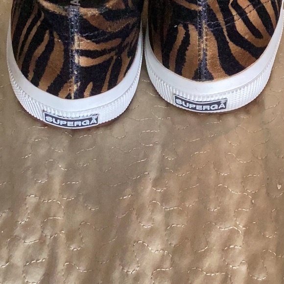 SUPERGA Animal Print Velvet Sneakers - Picture 9 of 11